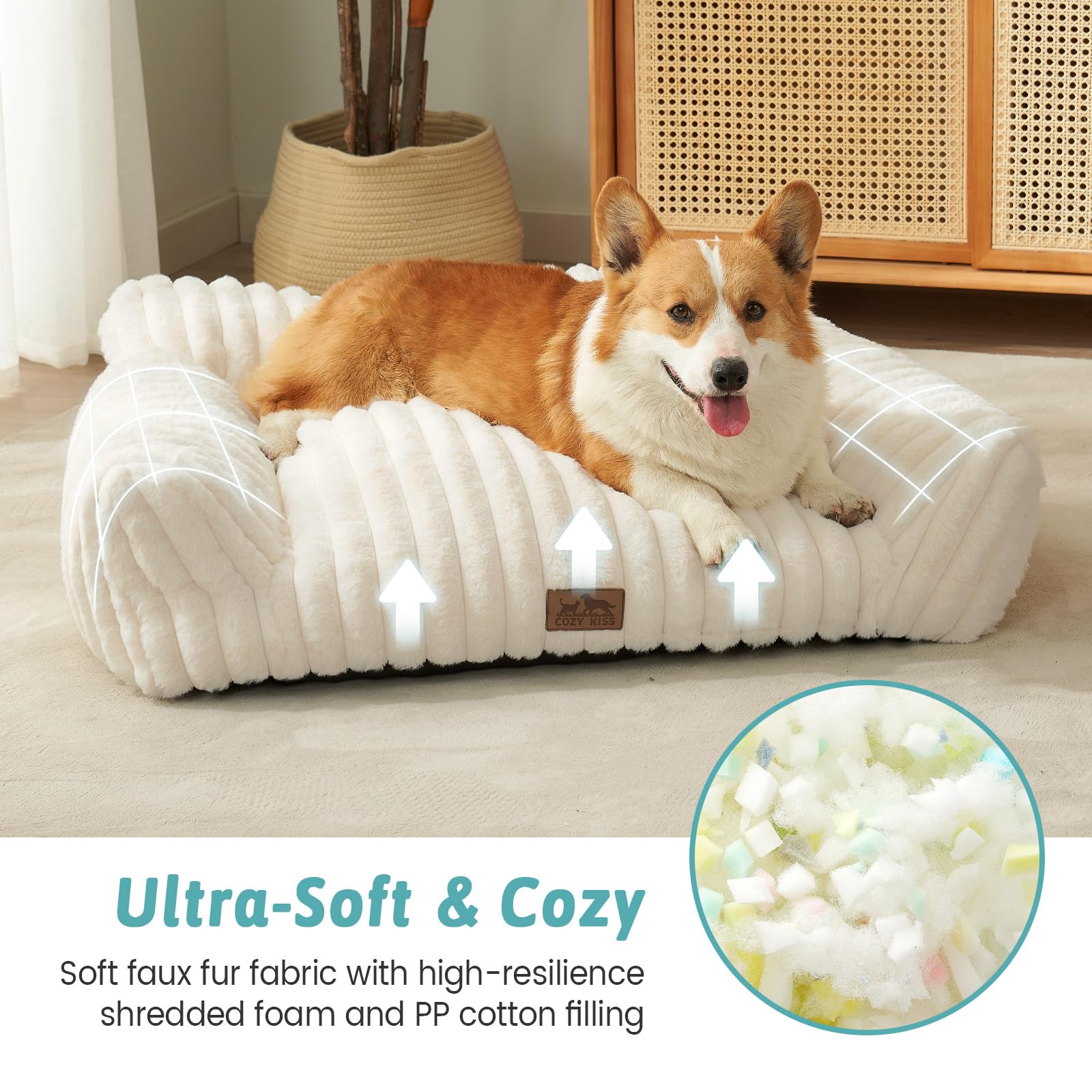 COZY KISS canape-chat-soutien-tete: soutien ciblé pour tête et cou.