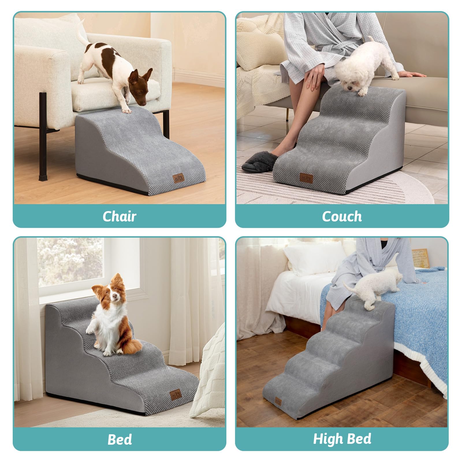 COZY KISS configurations niveaux 2 à 5, adaptables à votre mobilier.