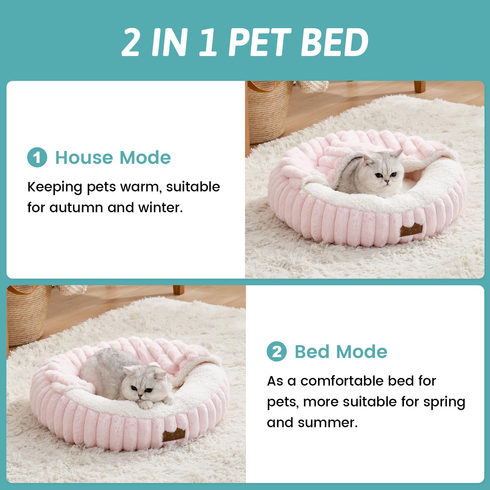 Cozy Kiss – fond antidérapant en PVC pour stabilité pendant les jeux.