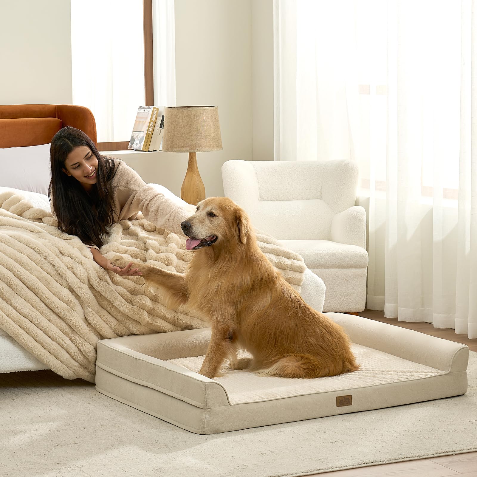 Tissu diamond doux Cozy Kiss, agréable sur la peau du chien.
