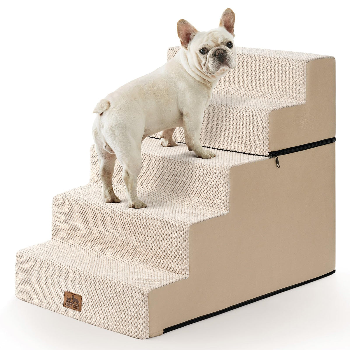 COZY KISS escalier chien 5 niveaux, stabilité accrue pour petits chiens