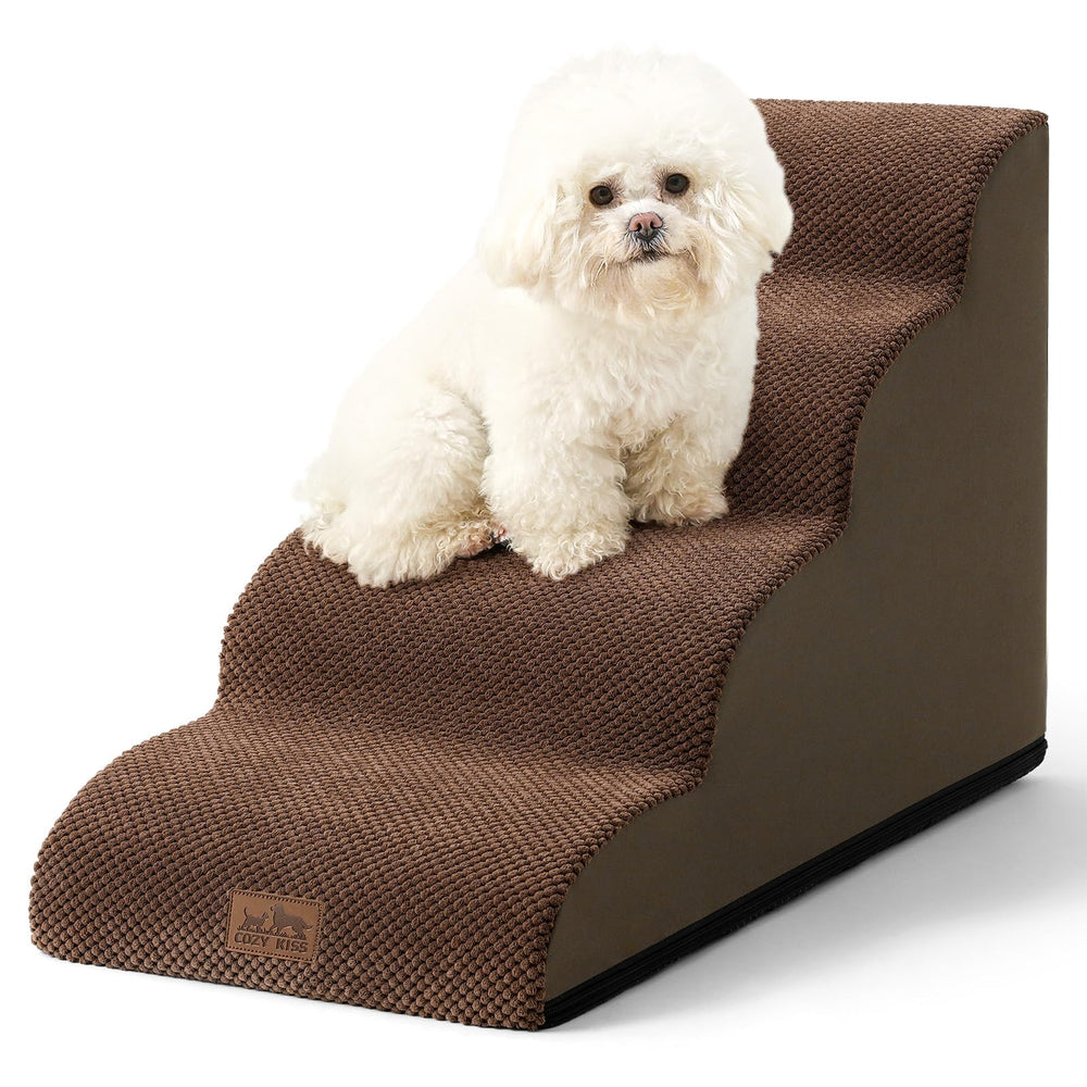COZY KISS escalier pour chien curve design offre un soutien doux pour petits chiens