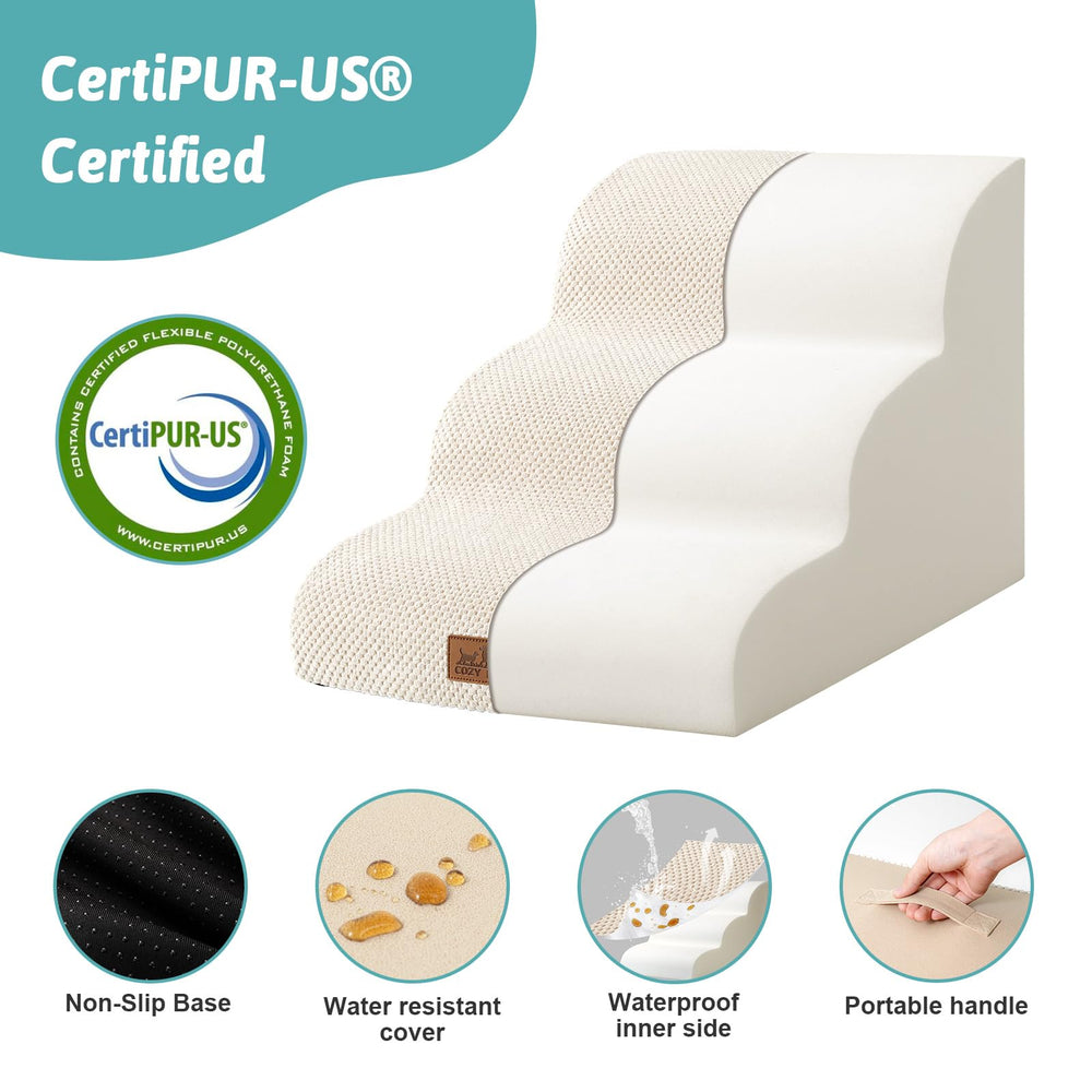 COZY KISS Escalier chien petit tissu-corduroy – surface douce et stable.