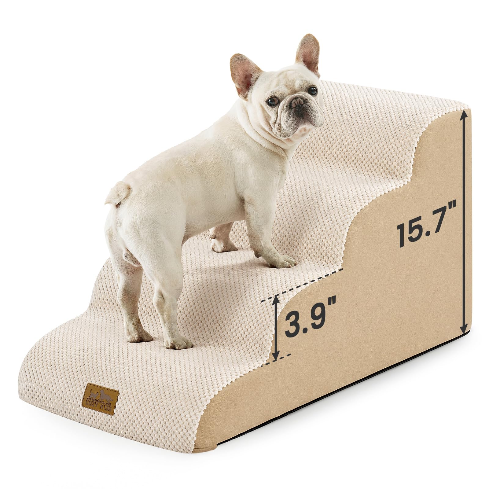 COZY KISS escalier pour chien Quatre Etapes lit-canapé — montée en douceur