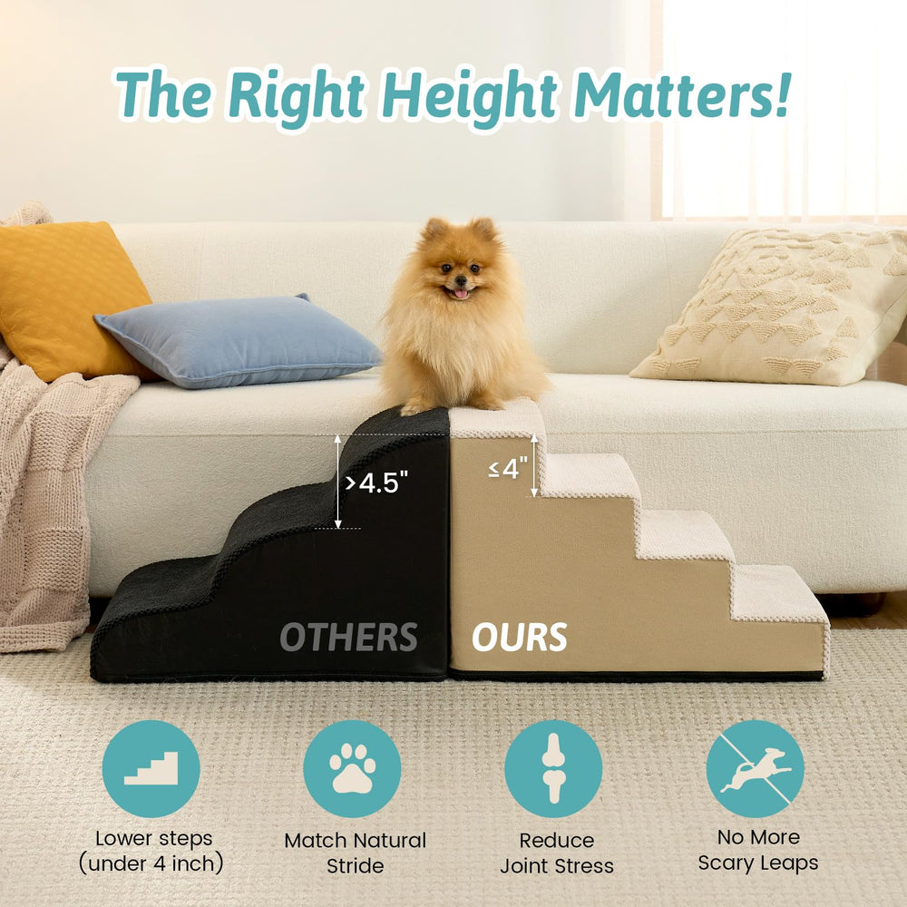 COZY KISS escaliers quatre étapes anti-dérapants pour animaux.