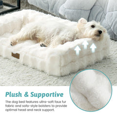Fond anti-glisse COZY KISS stabilise le couchage du chien