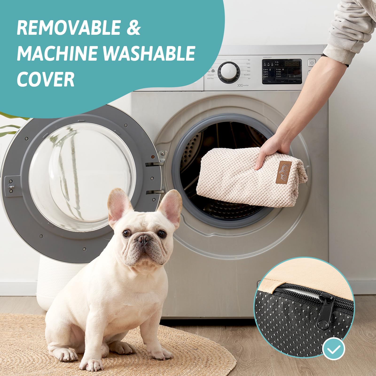 Housse lavable en machine COZY KISS: entretien simple et pratique.