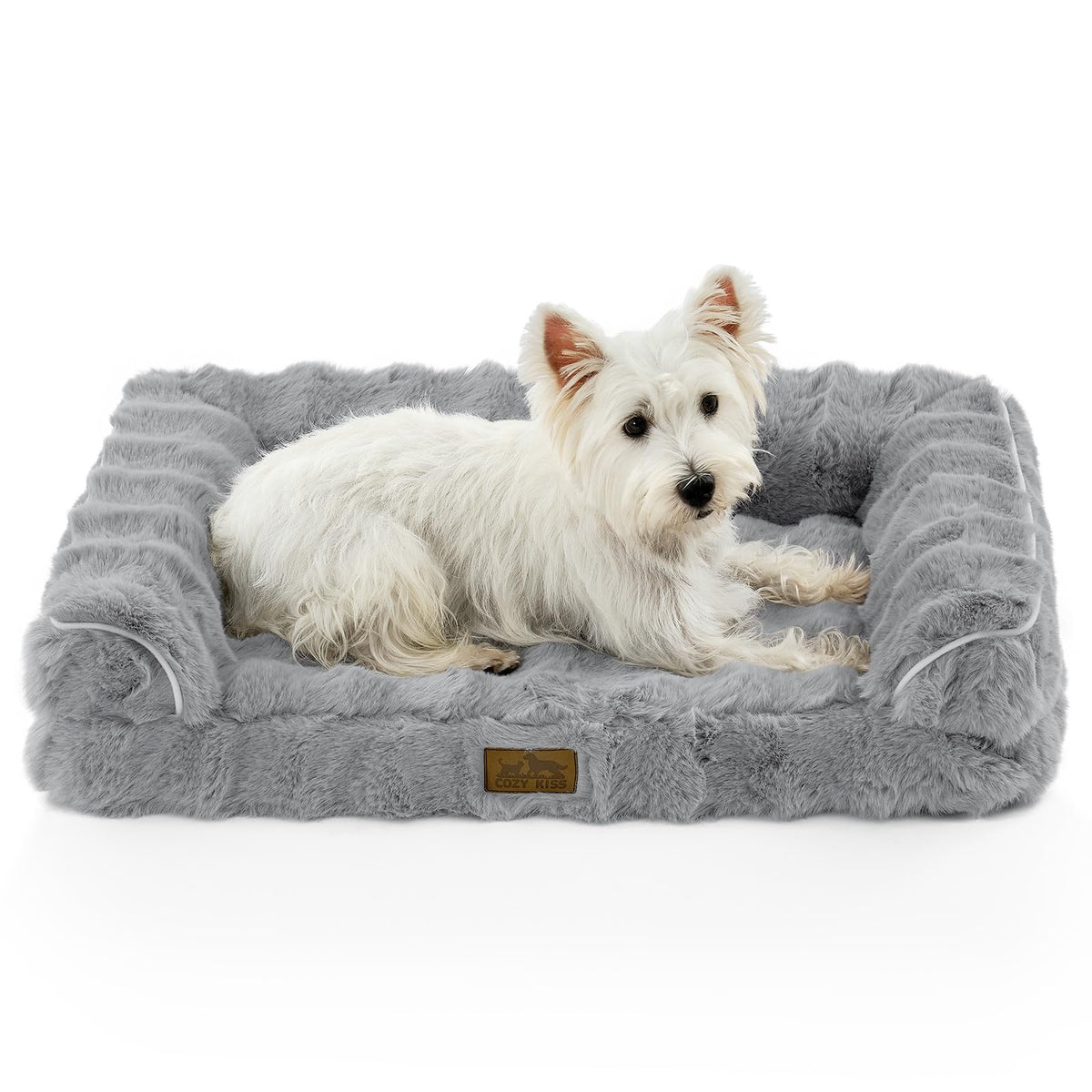 Lit COZY KISS orthopédique pour chien moyen avec mousse haute densité.