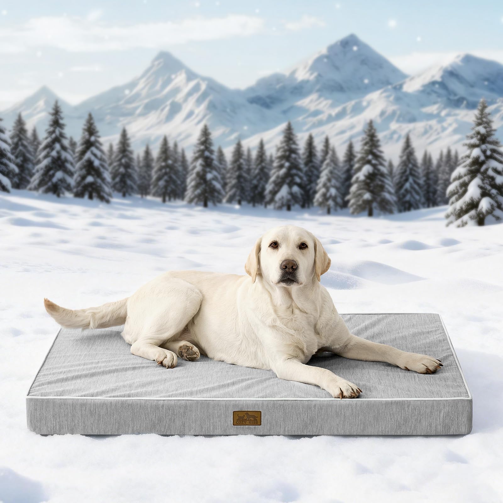 COZY KISS lit-chien orthopedique xl offre un soutien pour articulations et muscles