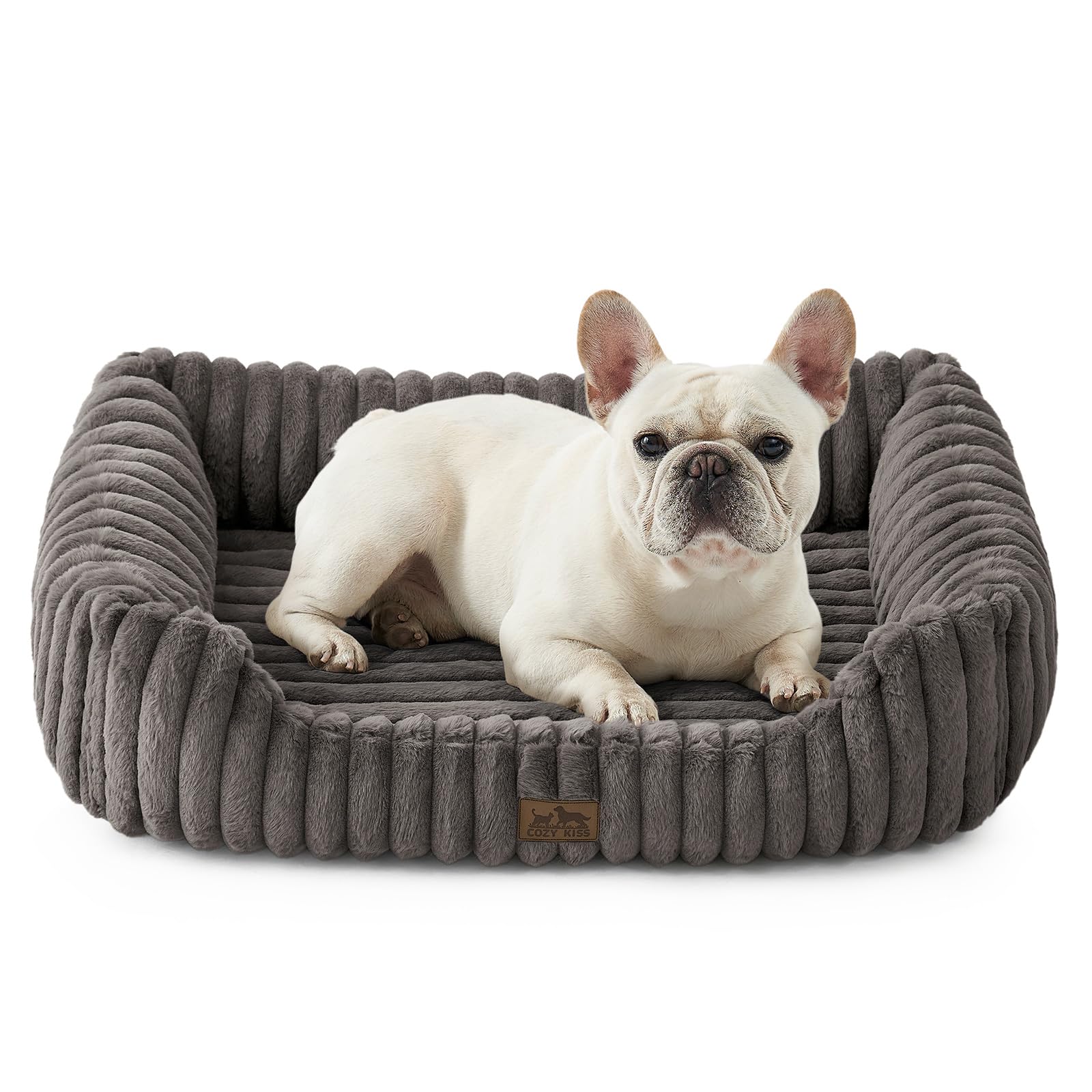 COZY KISS lit orthopedique pour animaux — vue globale du cadre rectangulaire et confortable