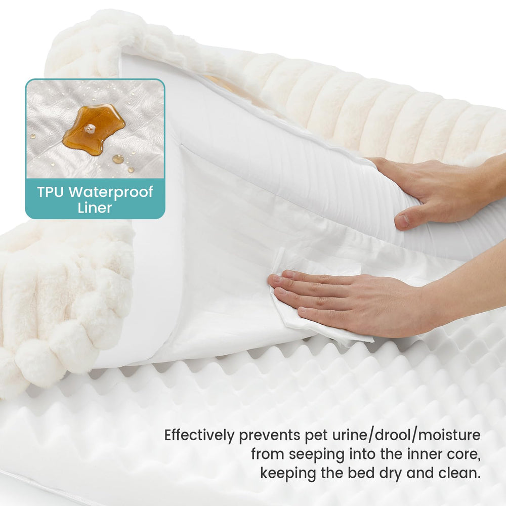 COZY KISS mousse orthopédique haute densité et mousse alvéolaire pour le soutien.