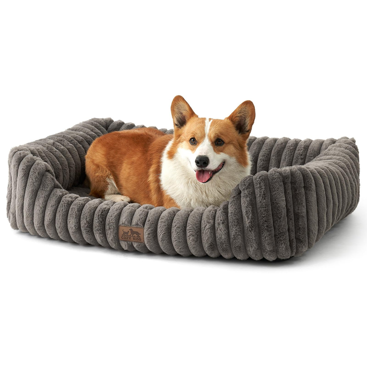 COZY KISS Panier orthopédique pour chiens moyens et grands, soutien et confort.
