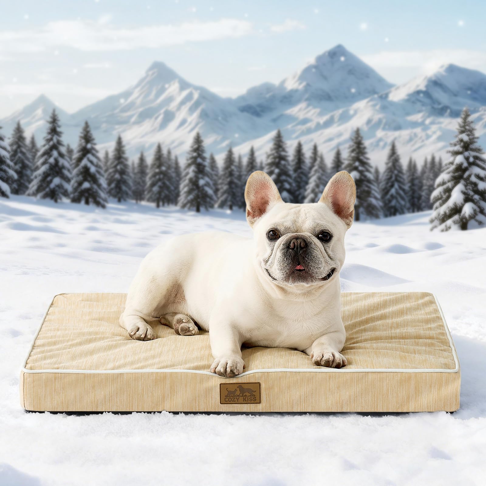 COZY KISS tapis refroidissant pour cage chien, sensation fraîche et confort.