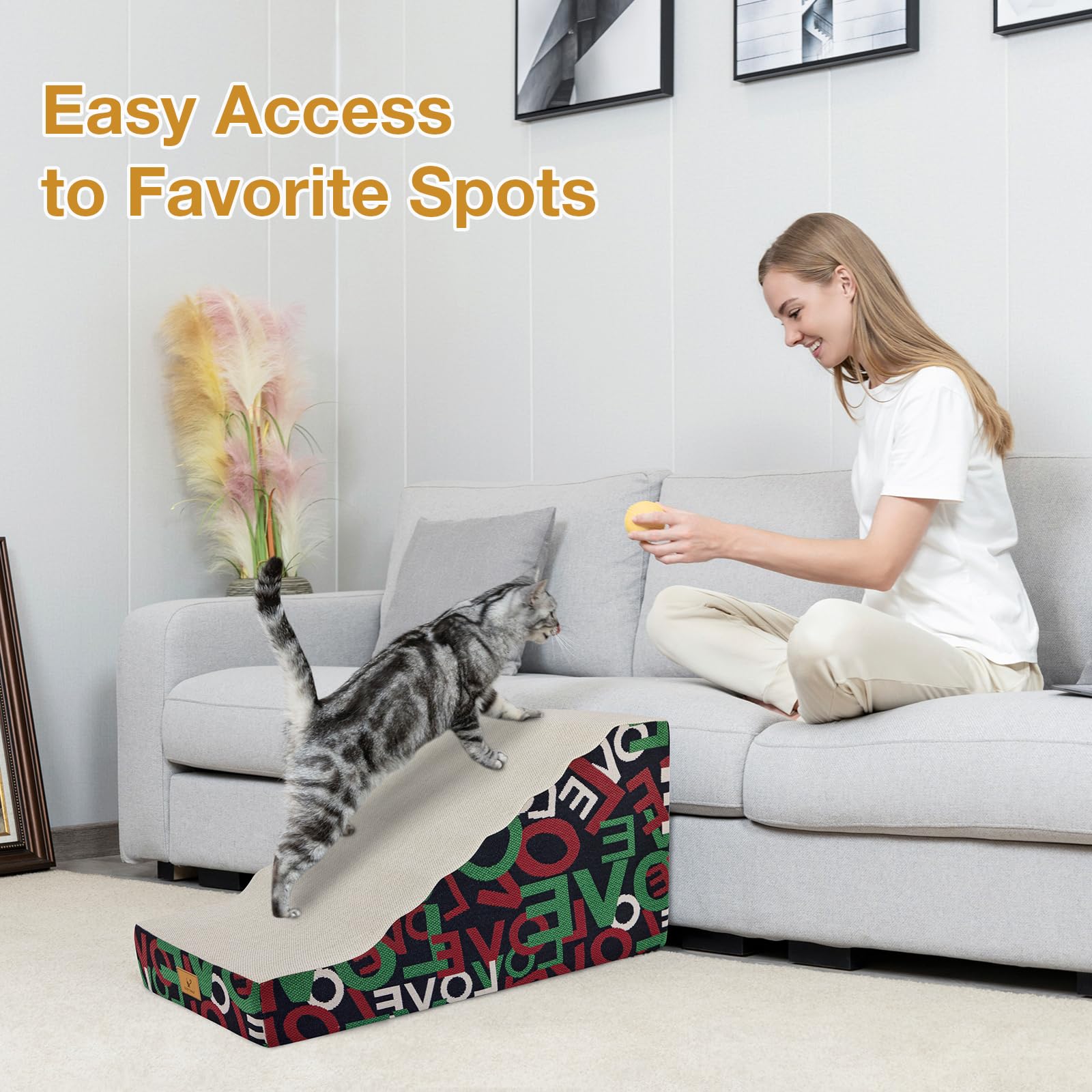 Rampe légère et portable Cozy Tails idéale pour plusieurs pièces.