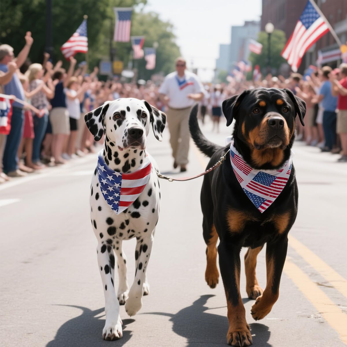 Bandana CozyHaus drapeau américain 4e-juillet, prêt pour les célébrations.