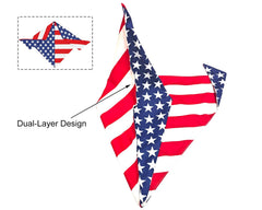 Bandana CozyHaus drapeau américain ensemble deux pièces, pratique pour sorties.