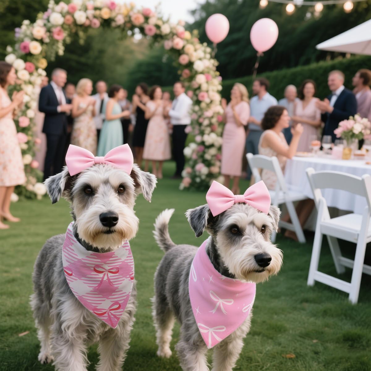 CozyHaus emballage double avec 2 bandanas roses, cadeau idéal.