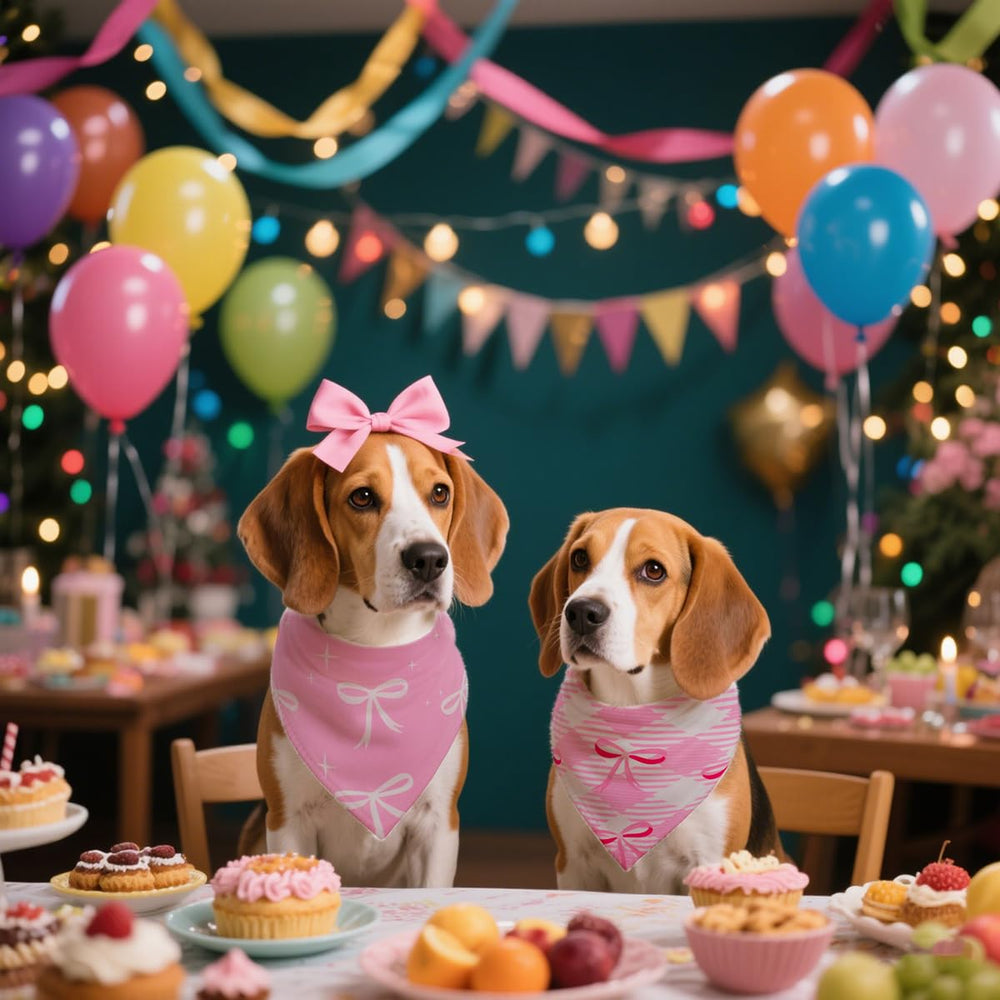 CozyHaus bandana fête rose, parfait pour séances photo et occasions.