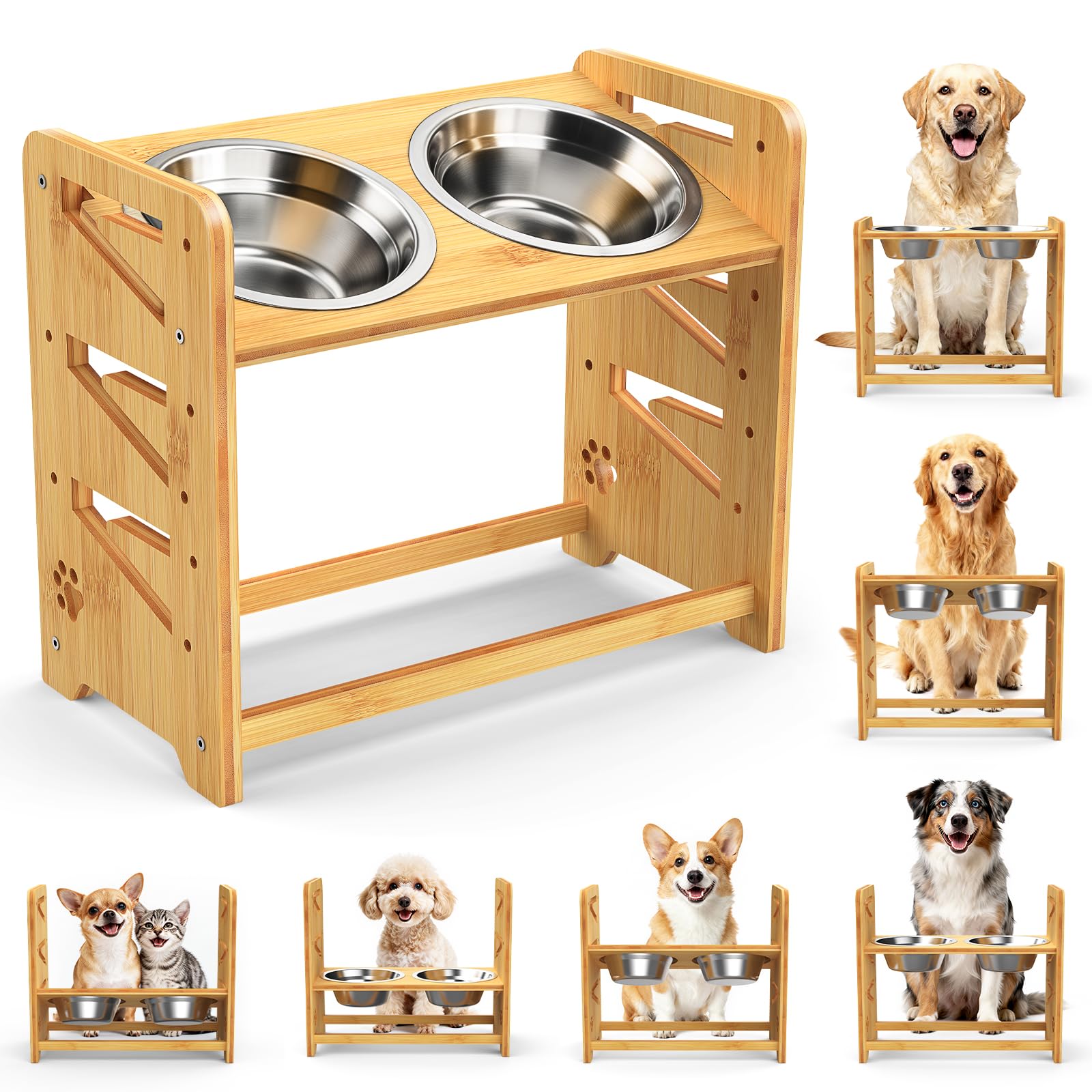 CozyLazy support releve chien bol, repas à hauteur adaptée pour le confort.