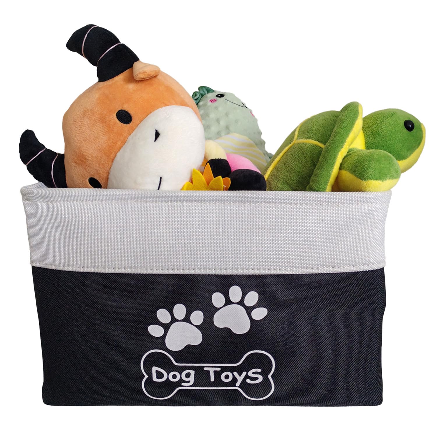 CPAKOWLGOO Panier-jouets-chien-avec-poignees facilitant le transport.