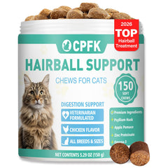 CPFK Bouteille de friandises anti-boule de poil pour chat.