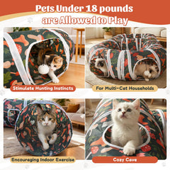 Tunnel-chat Cpvbobul structure résistante assure jeu durable.