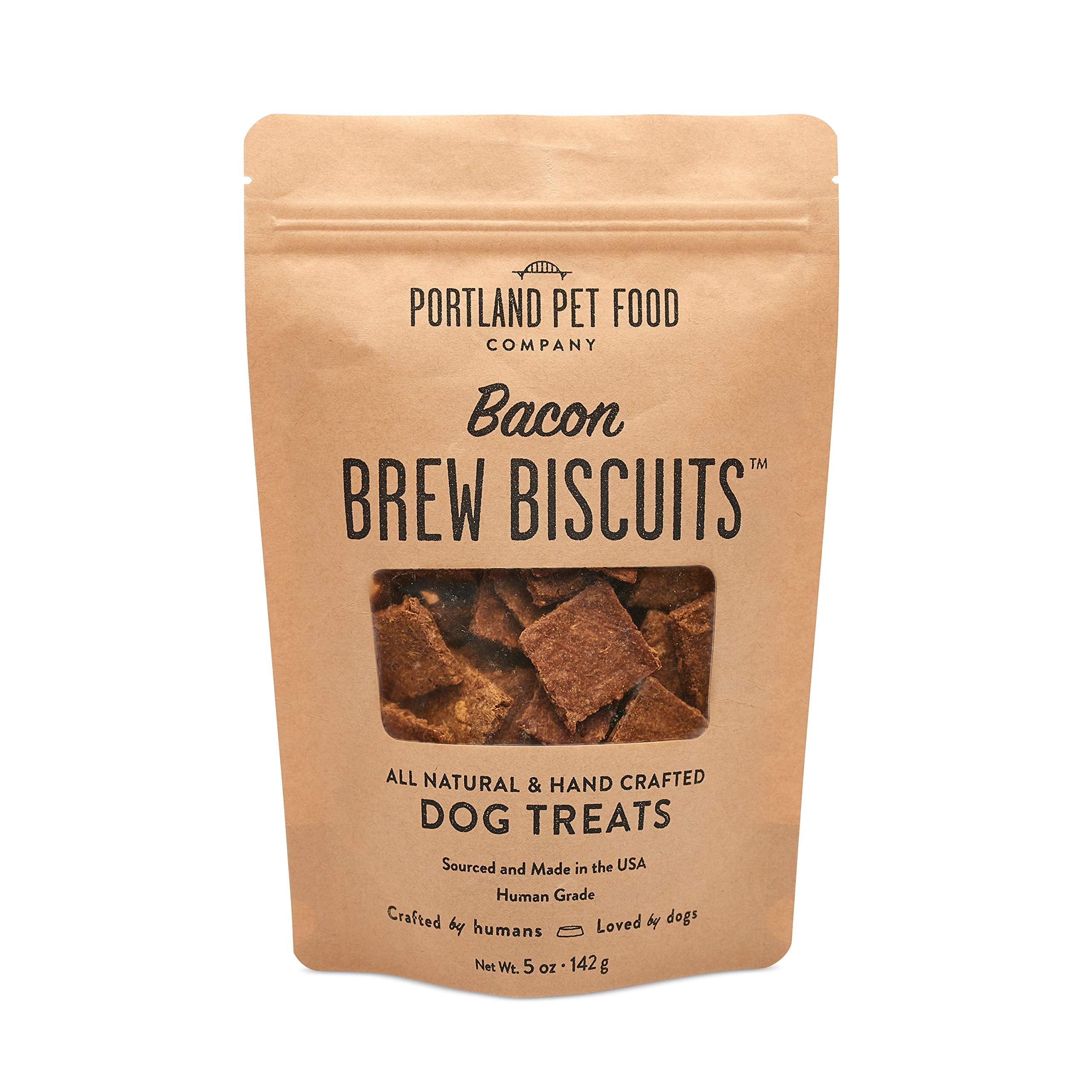 Bacon Brew Biscuit de Crafted by Humans: biscuit au bacon, croquant idéal pour récompenser votre chien.