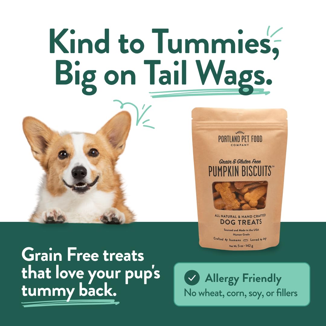CRAFTED BY HUMANS LOVED BY DOGS – biscuit citrouille adapté chiens sensibles, douceur et goût.