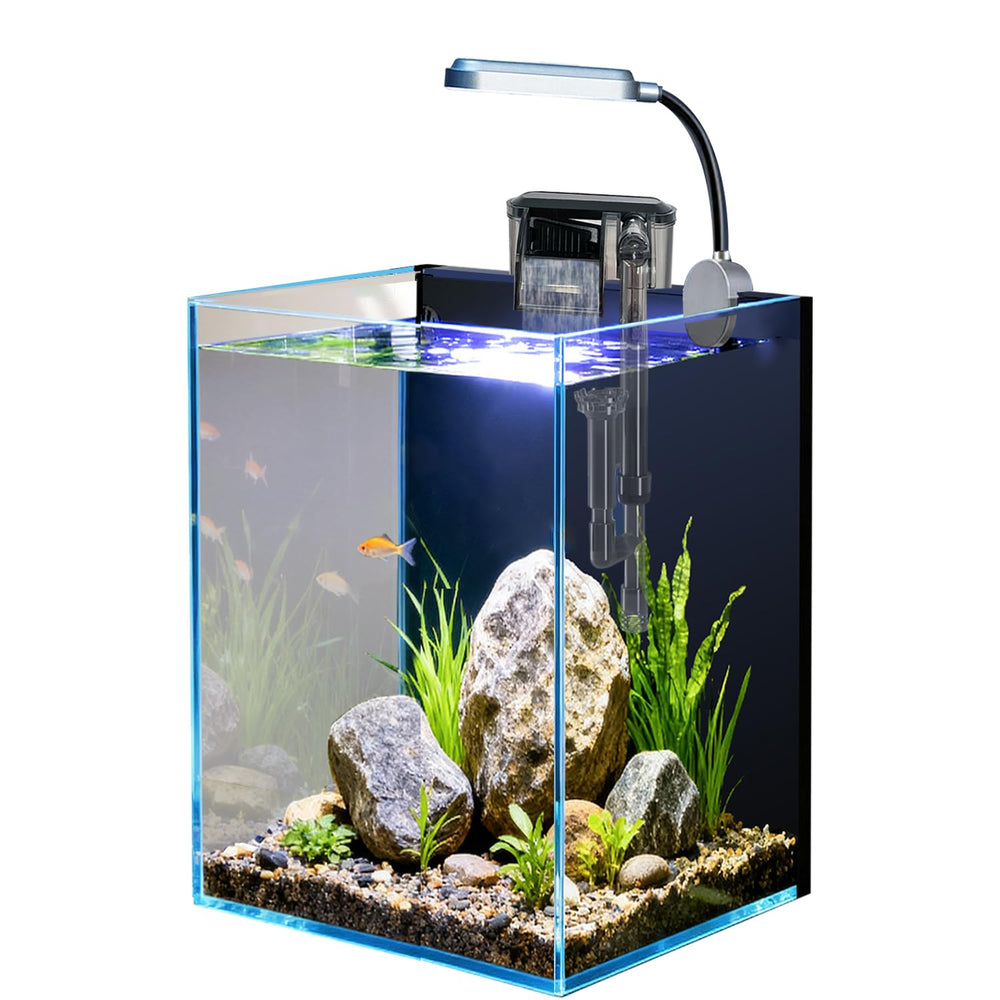 Craftsboys aquarium nano 1,5 gallon - vue avant, idéal pour débuter l'aquascaping et observer les poissons.