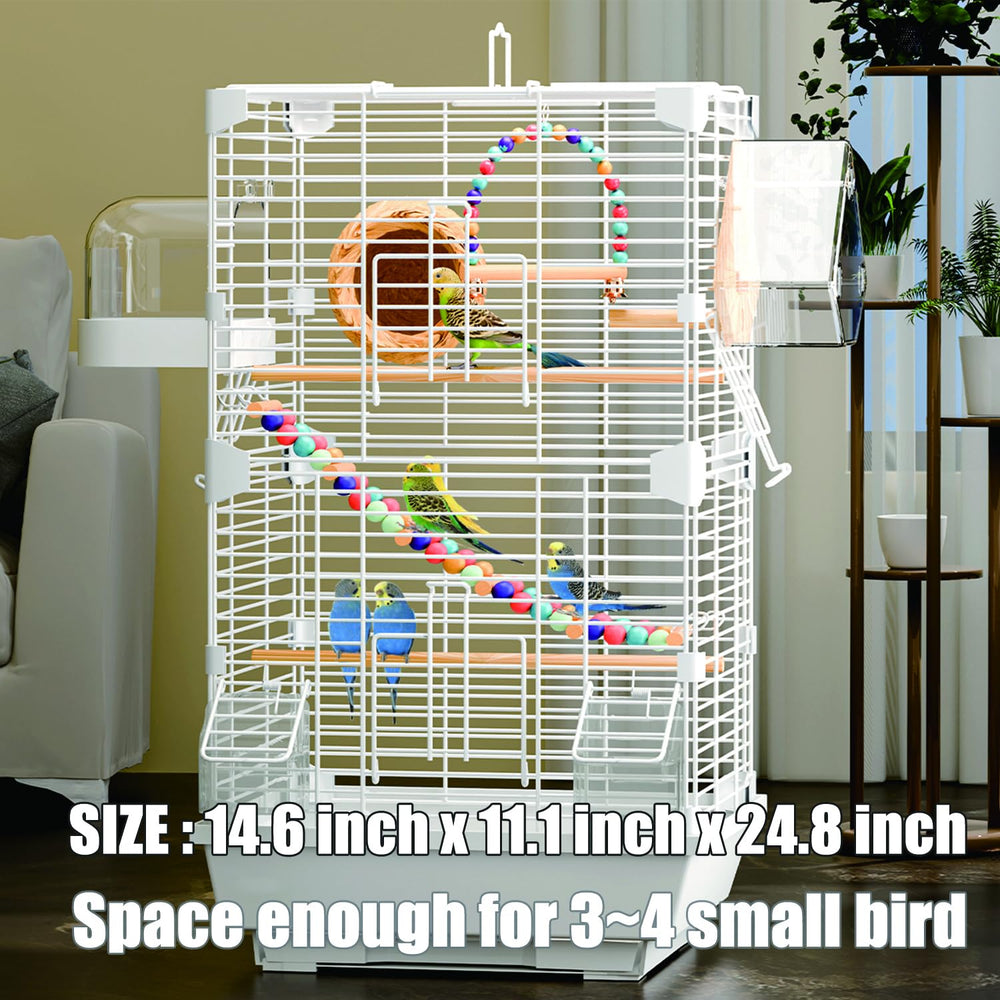 Craftsboys Cage à oiseaux Basic – balançoire intérieure pour un divertissement sûr.