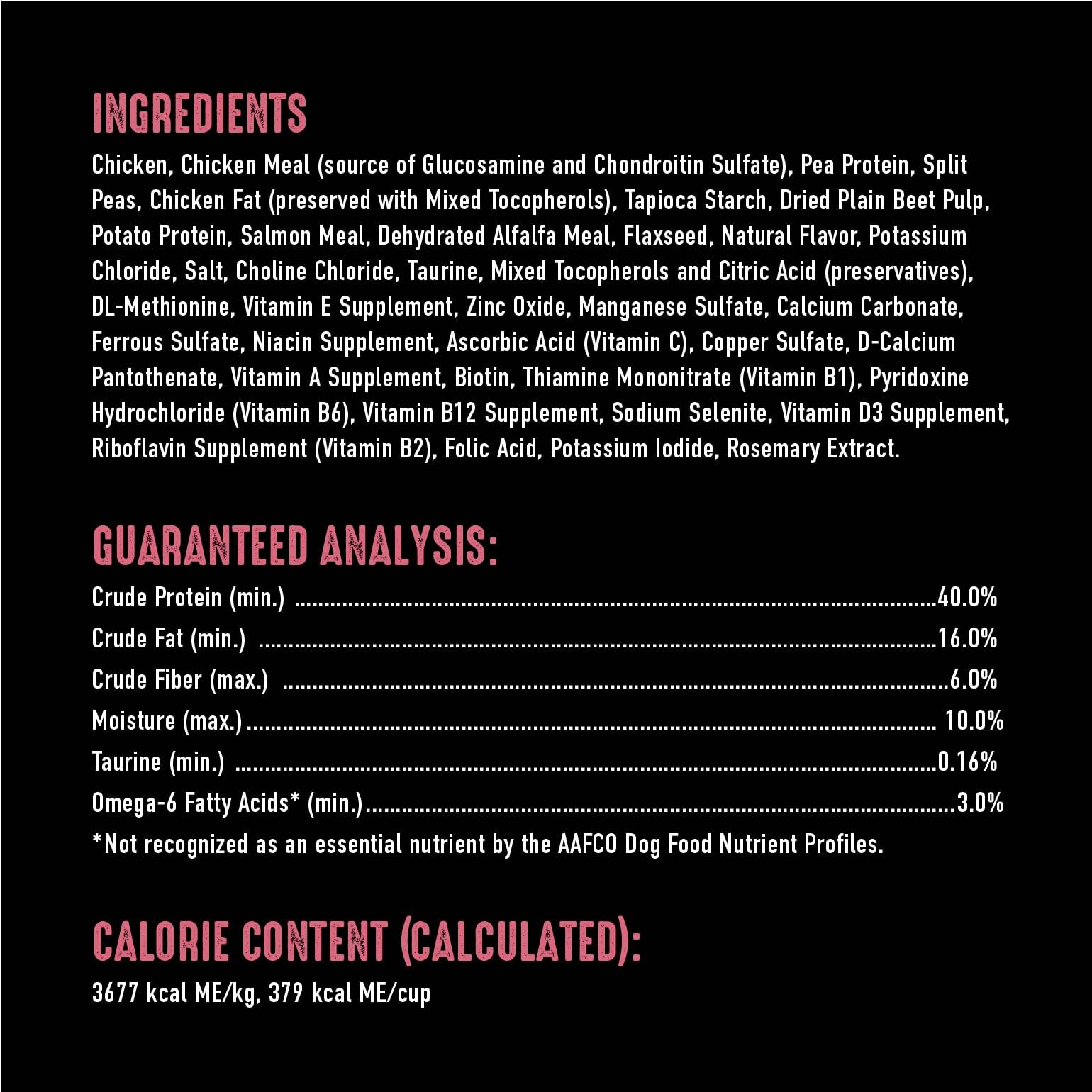 CRAVE sans cereales: sans mais ni ble ni soja.