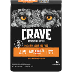 CRAVE sac 12 lb protéine boeuf pour chien adulte