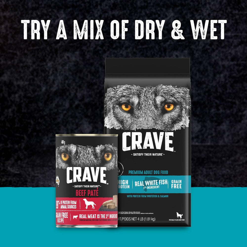 CRAVE sac pratique de 4 lb, rangement facile.