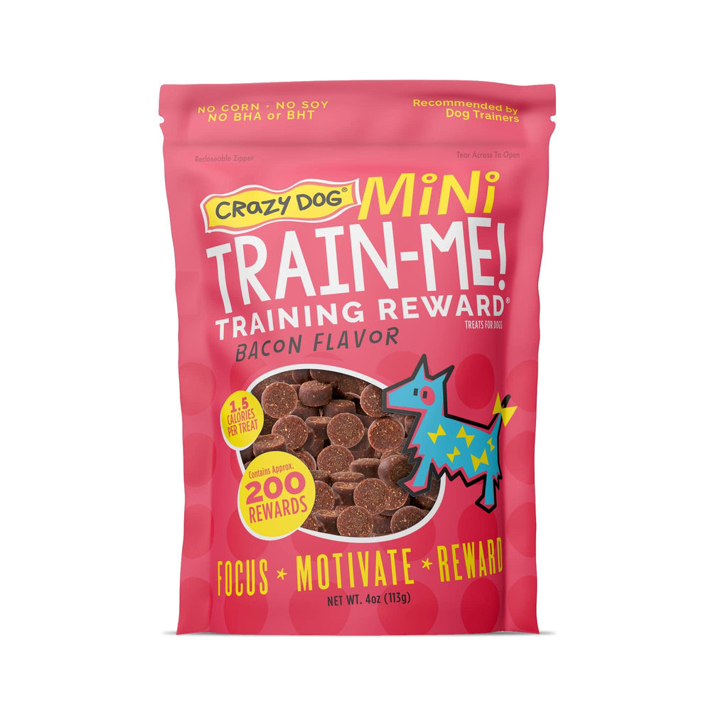 Crazy Dog Mini Entraînement bacon friandises 4oz - emballage pratique pour l’entraînement