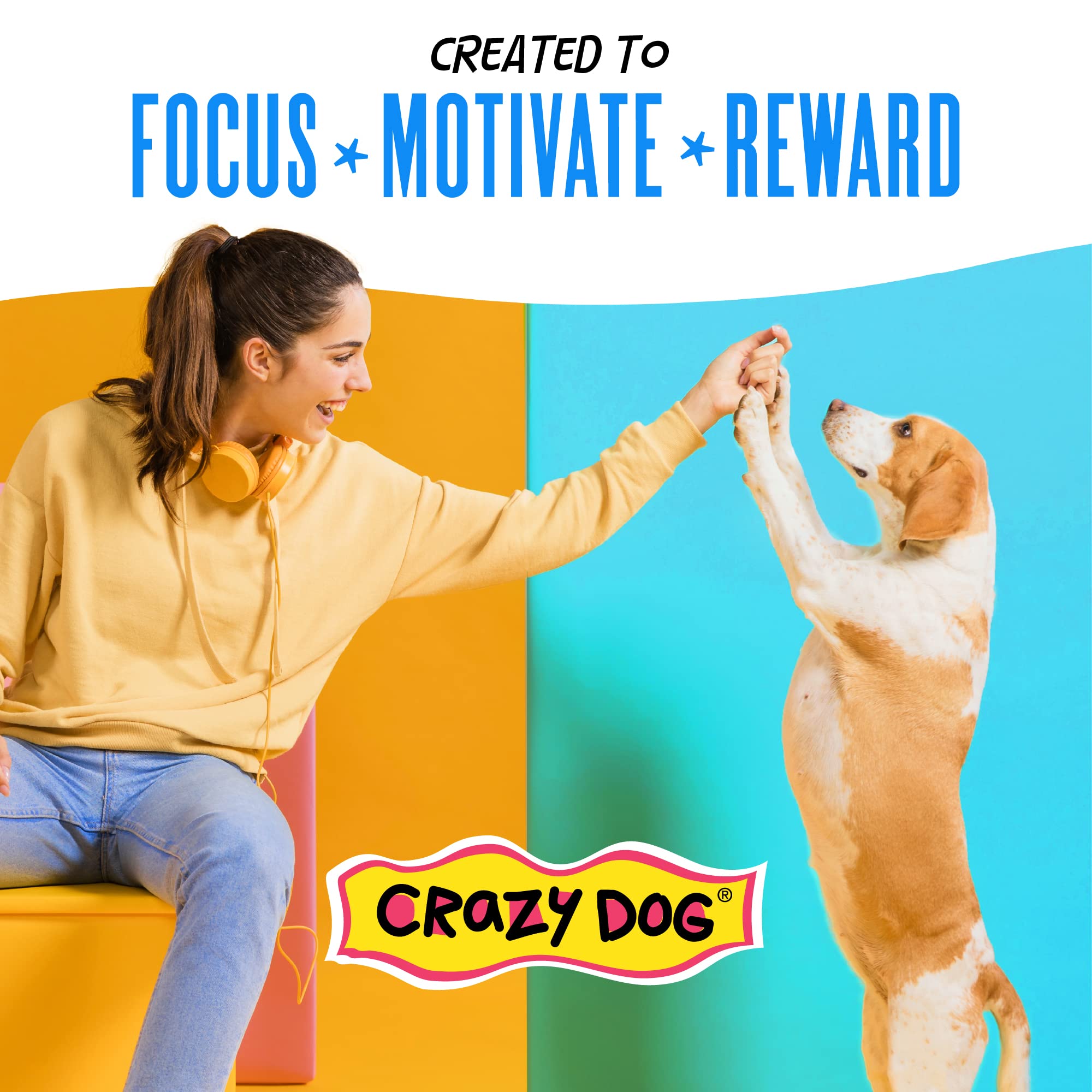 Crazy Dog Train-Me! Faible teneur en graisse, idéale pour les sessions répétées.