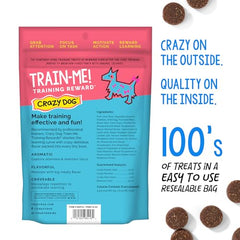 Crazy Dog Train-Me foie de porc : base naturelle pour récompenser l'apprentissage.