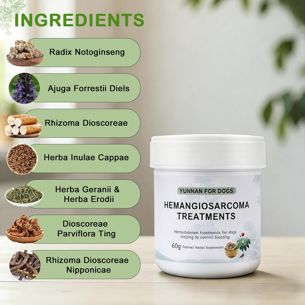 Crazzartmon Poudre Sanqi Yunnan – soutien vasculaire pour chien