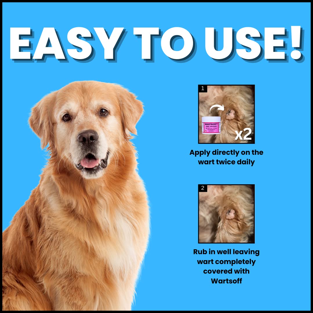 Guide rapide d'application pour animaux avec Warts Off.
