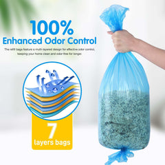 Recharge Creatwo compatible Standard/Plus/XL Pails pour divers bacs à litière.