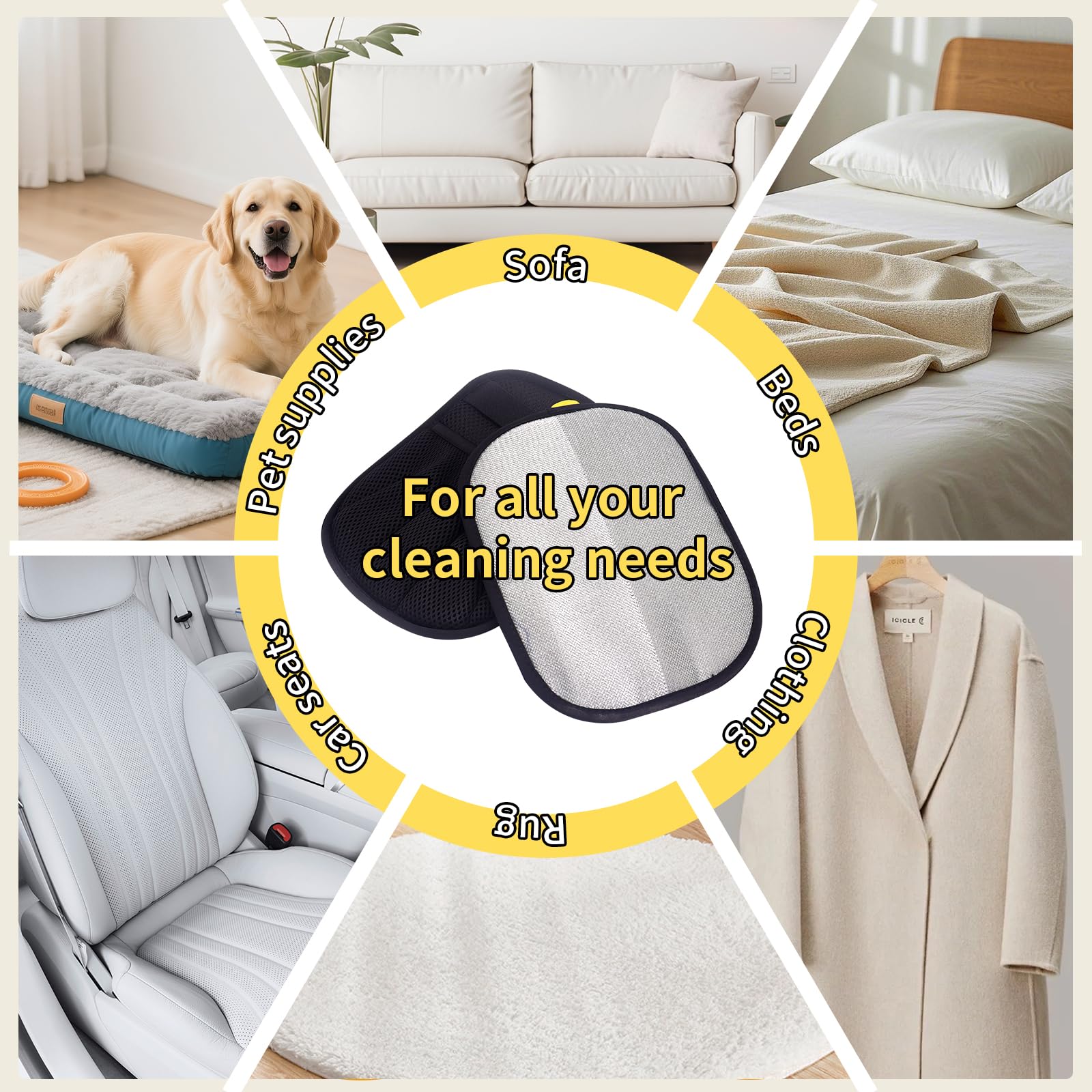 Gant CrievCat nettoyant tapis et poussières.