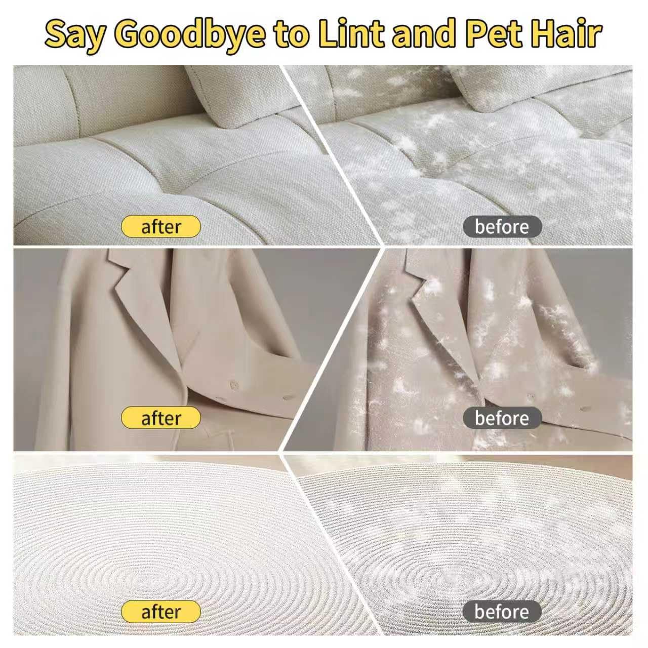 Gant CrievCat nettoyage vêtements et linges sans poils.