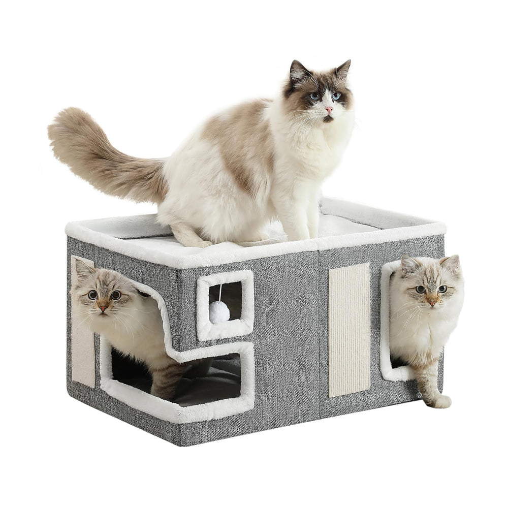 Crispedia grande maison chat intérieur : espace sûr et spacieux pour se détendre.