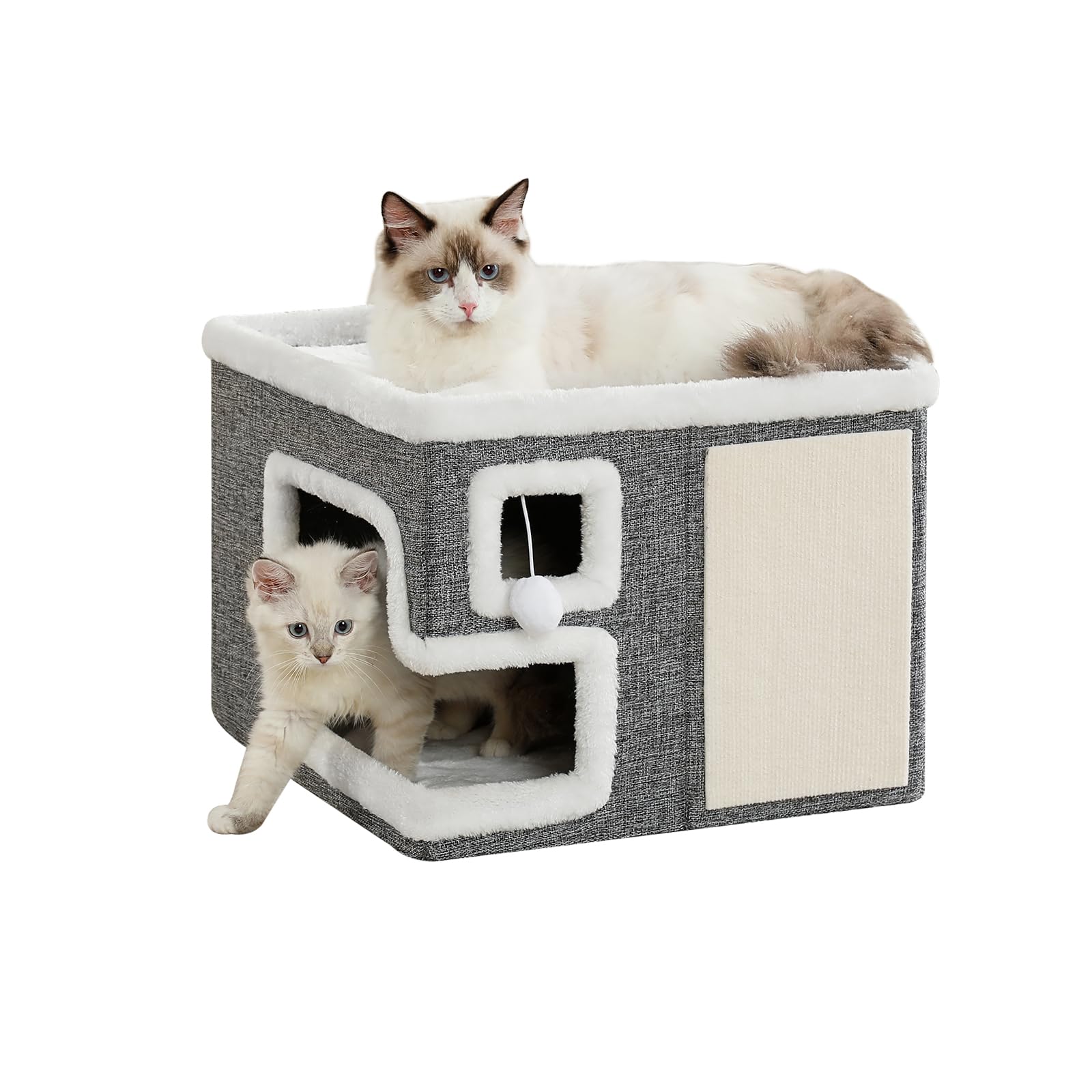 Crispedia maison chat intérieur caverne griffoir offrant sécurité et confort.
