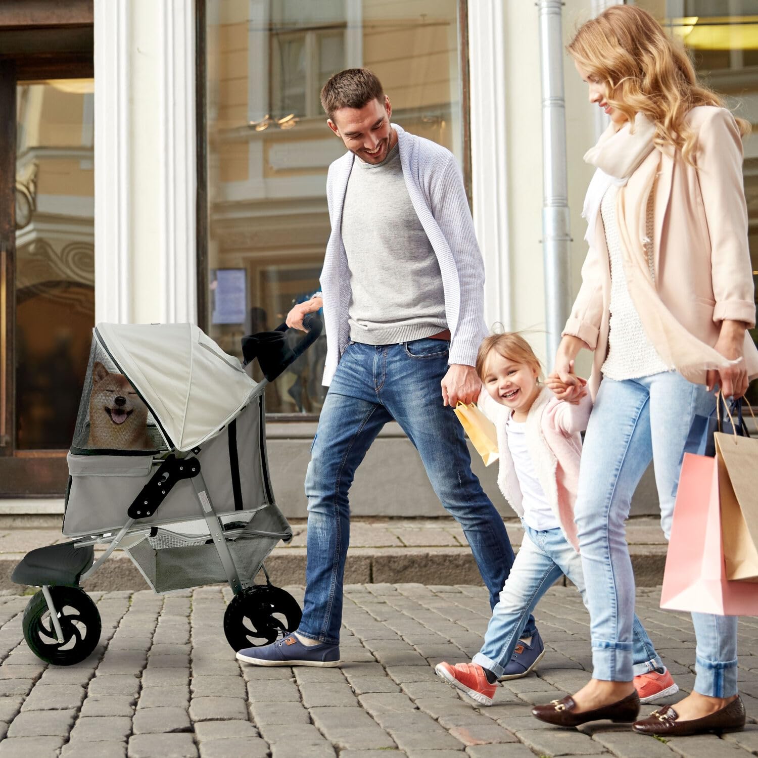 CRITTER SITTERS: Écran mesh respirant, ventilation pour balades confortables.