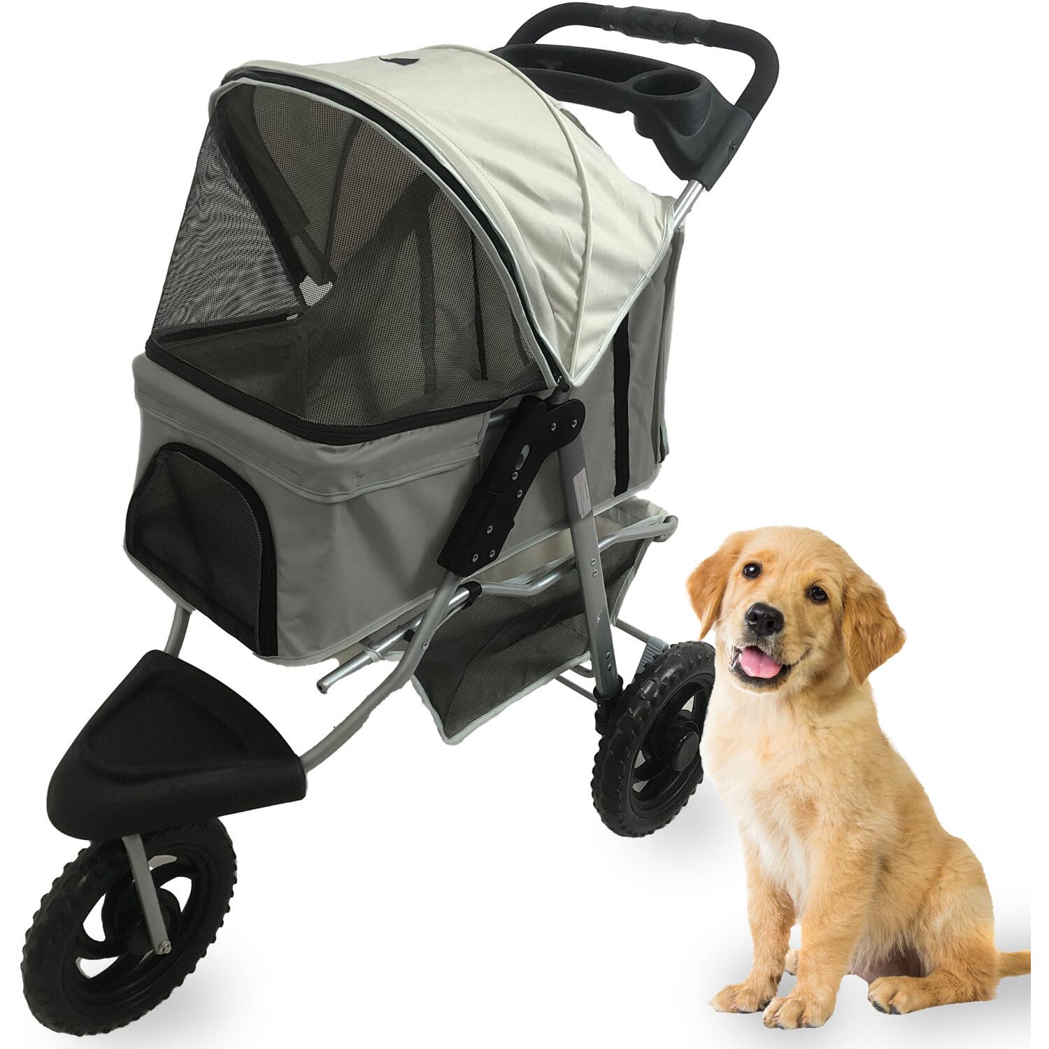 CRITTER SITTERS: Poussette 4 roues pour chien et chat, pratique quotidiennement.