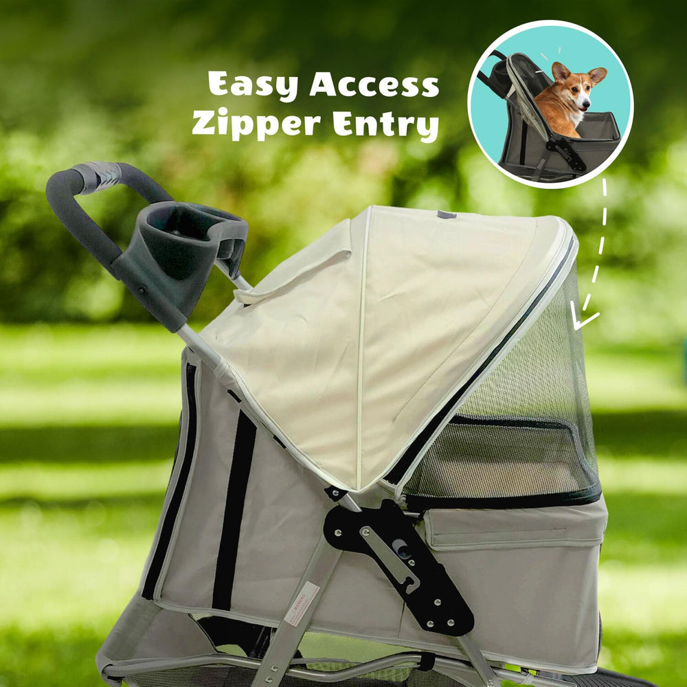 CRITTER SITTERS: Roues amorties pour tout-terrain et trottoirs.