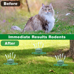 Répulsif chats Crobirware dans le jardin et autour des plantes