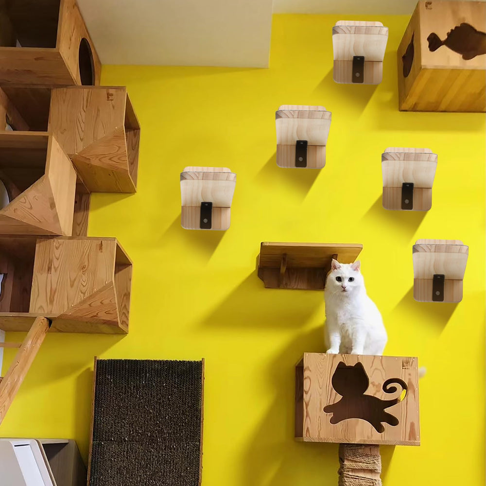 CroBlissful: installation murale simple pour un parcours vertical du chat.
