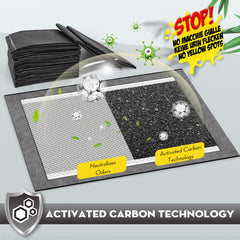 Croci Charcoal Puppy Pads avec 6 couches d’absorption.