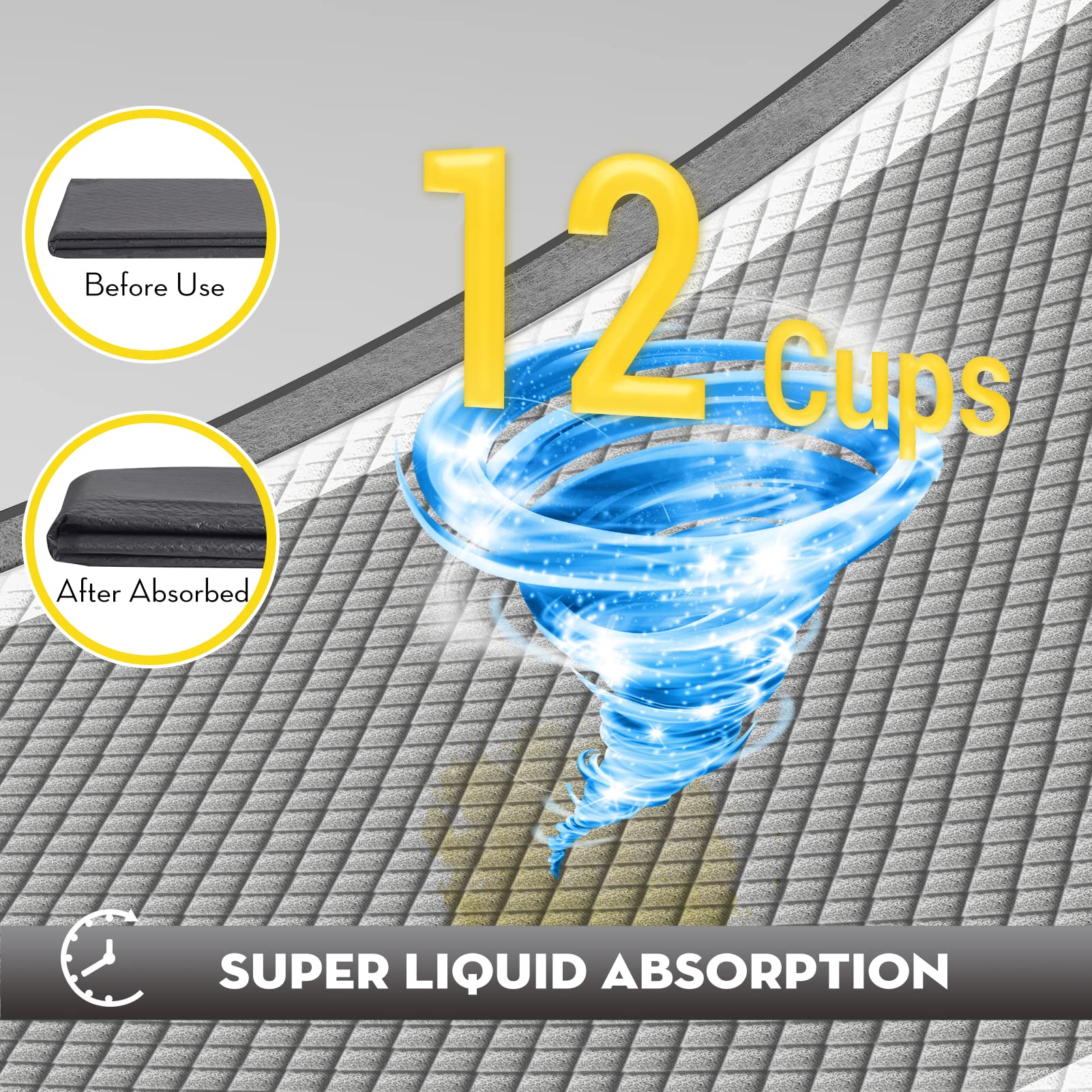 Croci pads Fond étanche PE – protège sols et tapis